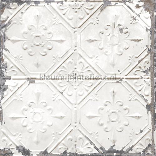 Old Tin Ceilingtiles Off White Fd22305 Wallcovering Reclaimed