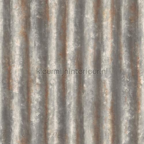 Corrugated iron grey behaang FD22333 Reclaimed Dutch Wallcoverings