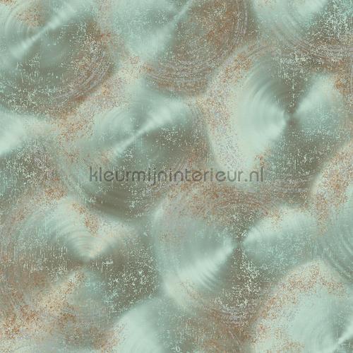 Zonnedesign metaalplaat aqua papier peint FD22340 Reclaimed Dutch Wallcoverings