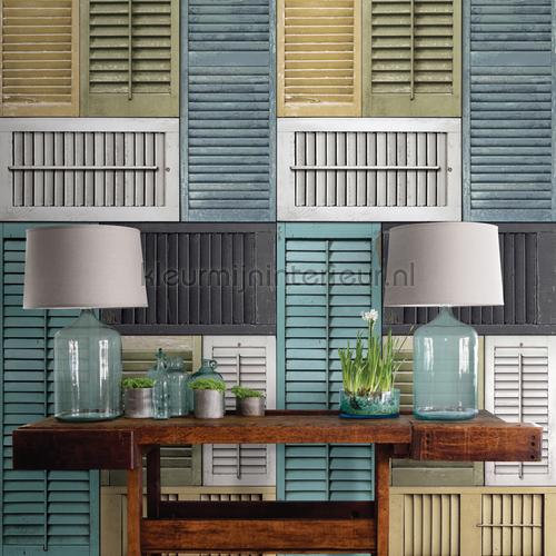 Shutters collage mural tapet FD22358 Reclaimed Dutch Wallcoverings