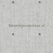 Beton met conusgaten behang Dutch Wallcoverings behang 
