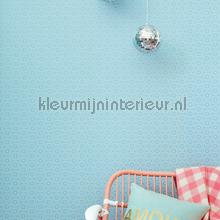 Relief bloem licht aqua tapet 383571 Rice 2 Eijffinger