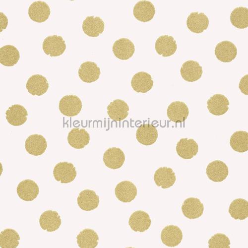 Gouden glitter stippen wallcovering 383593 girls Eijffinger