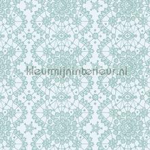 Kant relief mint wallcovering Eijffinger Vintage- Old wallpaper 