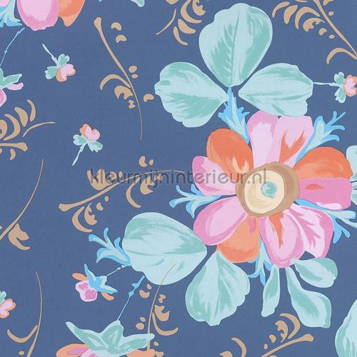 bloemen pastel pastel bloem blauw 359044 behang rice eijffinger bloemen pastel pastel bloem blauw 359044 behang rice eijffinger