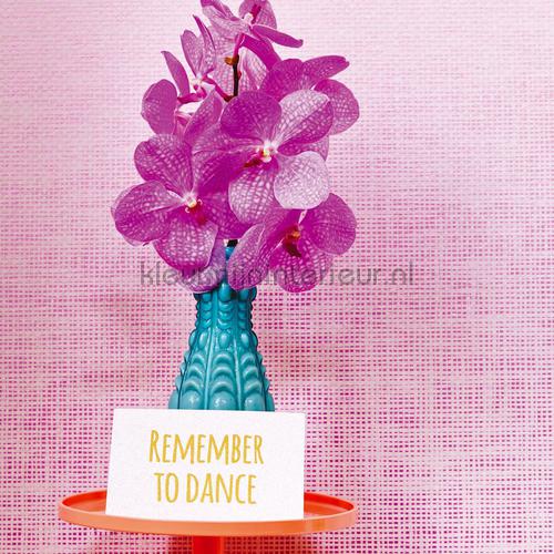 Grasweefsel roze behang 359121 Rice Eijffinger