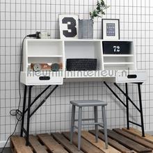 Kleine tegeltjes wit zwart behaang Esta home Scandi Cool 152-139030