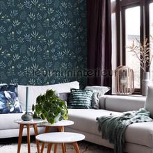 Frisse blaadjes behang Esta home Vintage Oud behang 