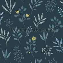 Frisse blaadjes behang Esta home Vintage Oud behang 