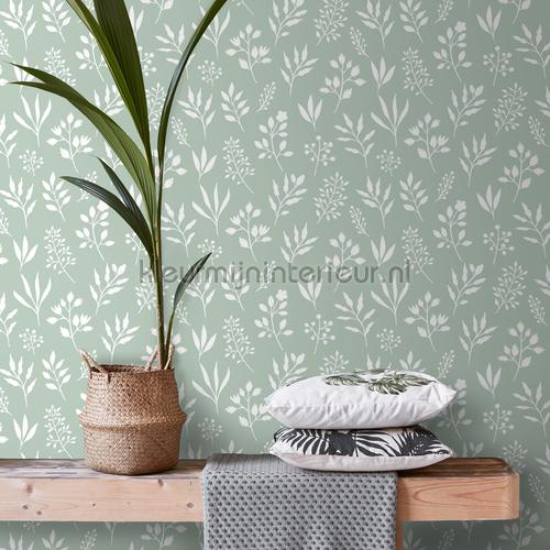 Frisse blaadjes wallcovering 152-139085 Vintage- Old wallpaper Esta home