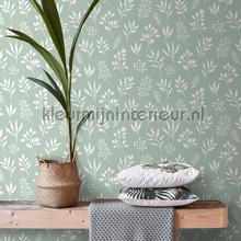 Frisse blaadjes wallcovering 152-139085 Vintage- Old wallpaper Esta home