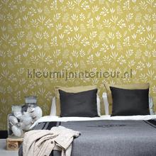 Frisse blaadjes behang Esta home Vintage Oud behang 