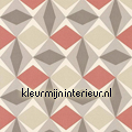 Zweedse ruiten rood grijs behang Noordwand behang 