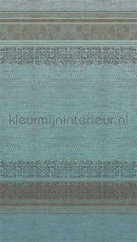 Tapestry turquoise wallcovering 376090 Siroc Eijffinger