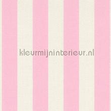 Glitterstreep roze wit papier peint AS Creation Stars and Stripes 35990-2