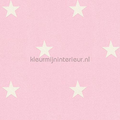 Glitter sterren roze wit papel pintado 35991-2 Stars and Stripes AS Creation