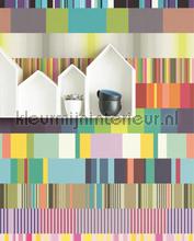 Ulti multi colour fottobehaang Eijffinger Stripes Plus 377200