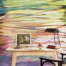 Aqualines autumn papier murales Eijffinger PiP studio wallpaper 