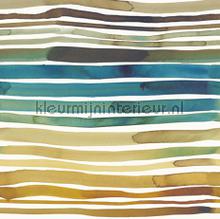 Aquastripe ochre papier murales Eijffinger Stripes Plus 377215