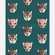 Panthera groen wallcovering Studio Ditte Wallpaper creations 