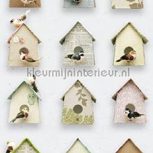 Vogelhuisjes carta da parati Studio Ditte Studio Ditte Vogelhuisjes