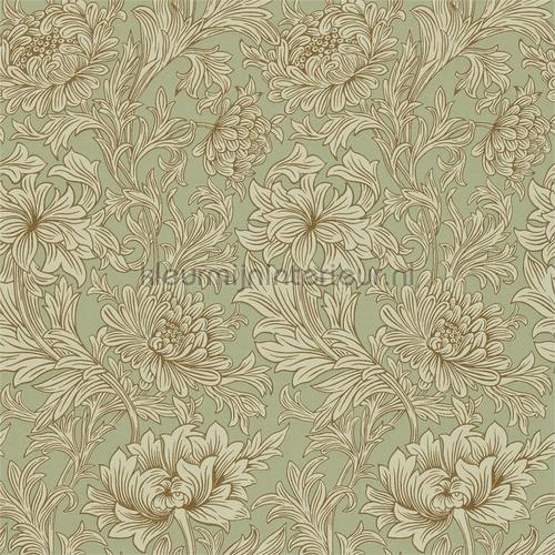 chrsyanthemum toile eggshell gold wallcovering 216458 romantic Morris and Co