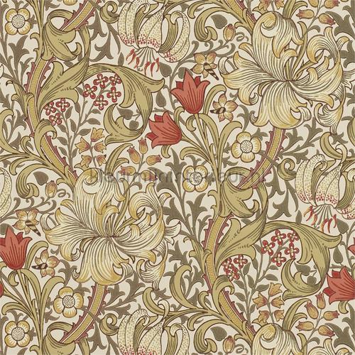 golden lily biscuit brick tapet 216462 The Craftsman Wallpapers Morris and Co