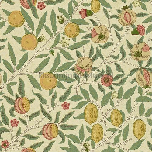 fruit beige coral gold behang 216484 The Craftsman Wallpapers Morris and Co
