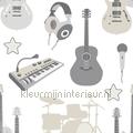 Muziekinstrumenten behang 27140 jongens Kinderkamer