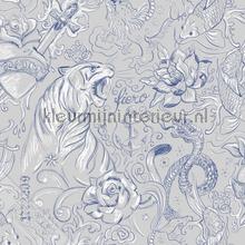 Tatoeage prints wallcovering Behang Expresse Thomas 27155