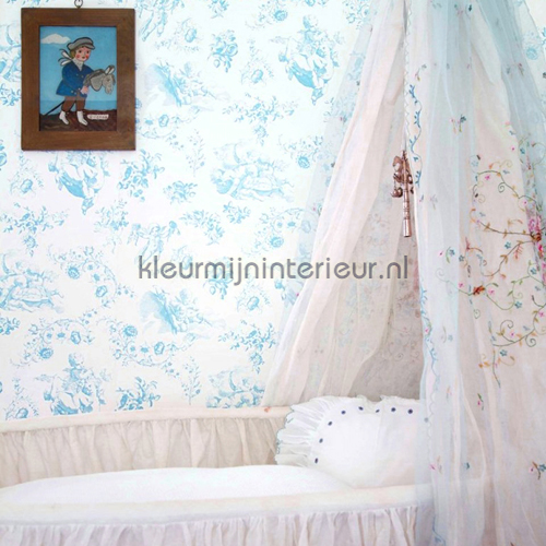 Jouy aqua papier peint 2200501 Travel Memories Room Seven