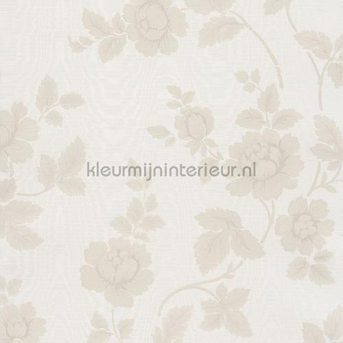 Bloemen op moire tapet 388520 barok Eijffinger