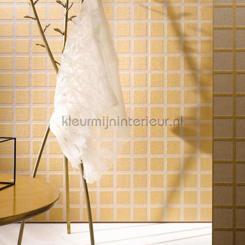 Grid met metallic relief behaang 17100 Ulf Moritz Mineral Arte