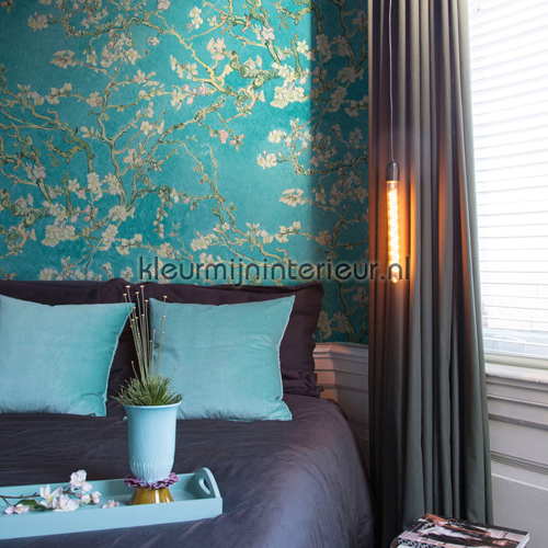 Almond Blossom turquoise behaang 17140 Behaang tob 15 BN Wallcoverings