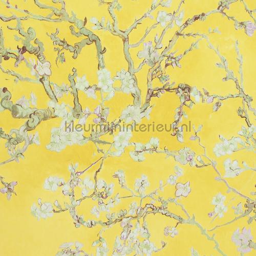 Almond Blossom yellow behang 17143 romantisch modern BN Wallcoverings