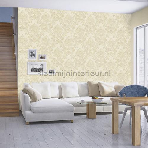 Luxe fijne gestreepte structuur wallcovering 806533 Via Trento Rasch