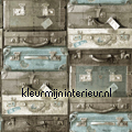 Koffers gestapeld carta da parati Esta home Vintage Vecchia 