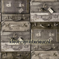 Koffers gestapeld carta da parati Esta home Vintage Vecchia 