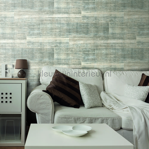 Horizontale houtdelen tapet 17303 Vintage Dutch Wallcoverings