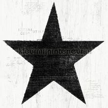 Grote zwarte vintage ster papel de parede 17323 estrelas Dutch Wallcoverings