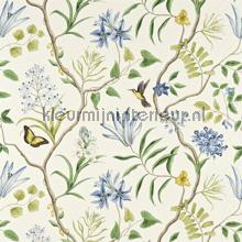 Clementine Delft Blue cortinas Sanderson quadrado 
