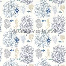 Coral and Fish curtains Sanderson Voyage of Discovery 233300