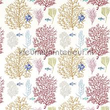 Coral and Fish curtains Sanderson Voyage of Discovery 233301