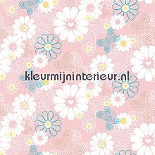 Gold Metallic Daisy papel pintado Decofun Kids@home 5 30799