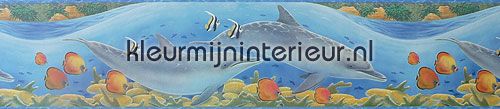 dolfijnenrand wallcovering underwater world Kleurmijninterieur