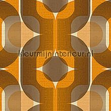 Retro oranje-bruin behang 95528-1 behang Top 15 AS Creation