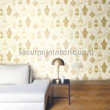Luna gold wallcovering Zoom Vintage- Old wallpaper 