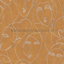 Nefertiti gold carta da parati AGA503 fantasia Khroma