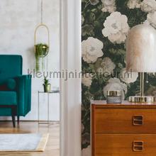 Flower bouquet wallcovering Kleurmijninterieur Vintage- Old wallpaper 
