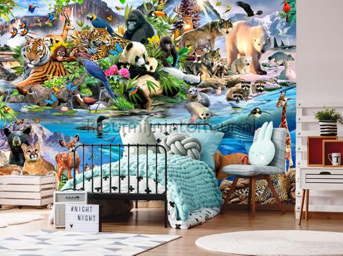 Animals all over the world fotomurales animales Kleurmijninterieur